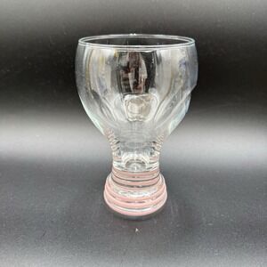 Vintage Fiesta By Homer Laughlin Glass Goblet Light Pink 16 Oz EUC